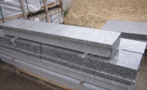 Blockstufen - Granit grau - Sonderanfertigung